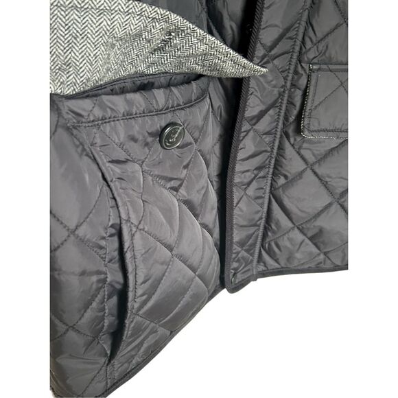 Vince Camuto Men’s Quilted Black/ Gray Puffer Vest L Tweed Outdoor Classic Casua - Picture 3 of 15